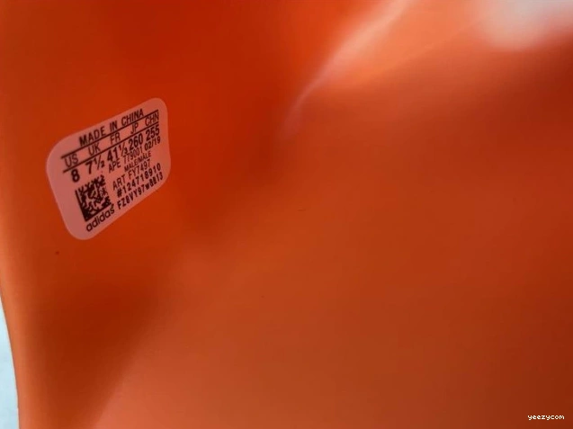 Slide Orange Adidas Yeezy FY7497 1102